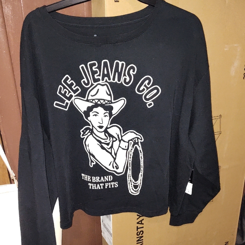 Lee Heritage Inspired Black Sweatshirt